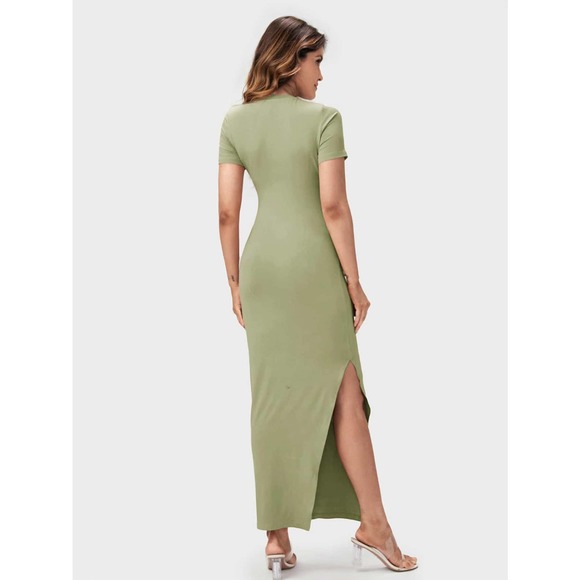 BASICS Maternity Split Thigh Bodycon Dress - Picture 8 of 11